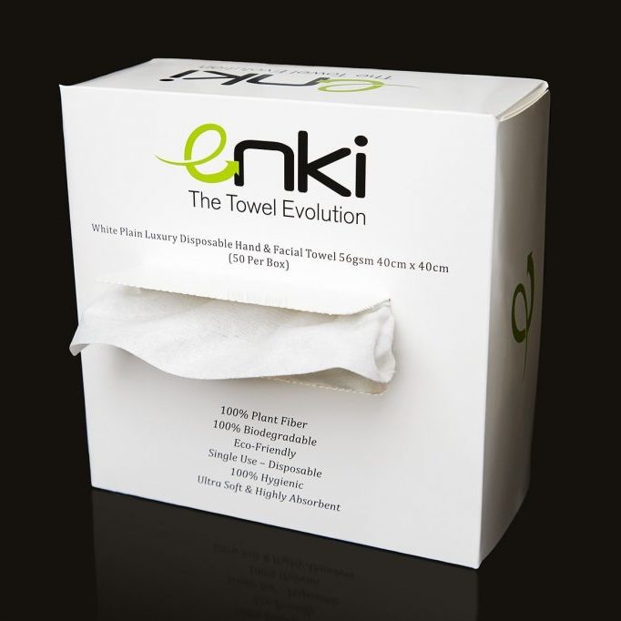 Enki Towels Luxury Disposable Hand and Facial Towels Hairdressing Salon